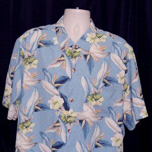 Tommy Bahama Pure Silk Men's Hawaiian Fun Shirt Sz XXL 2XL Excellent Condition